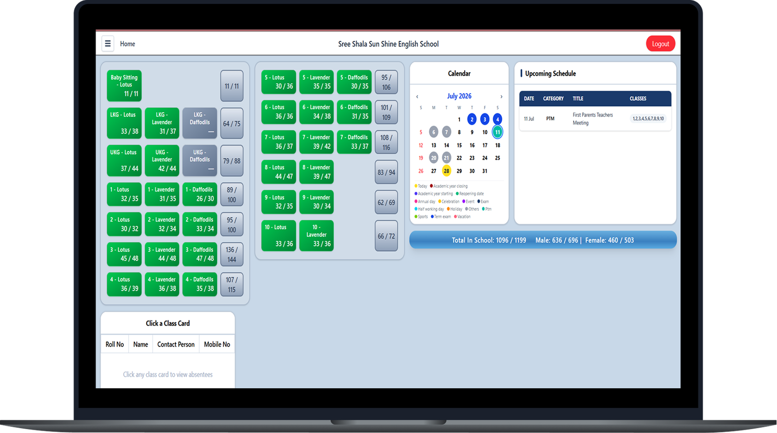 eBee School Web Portal